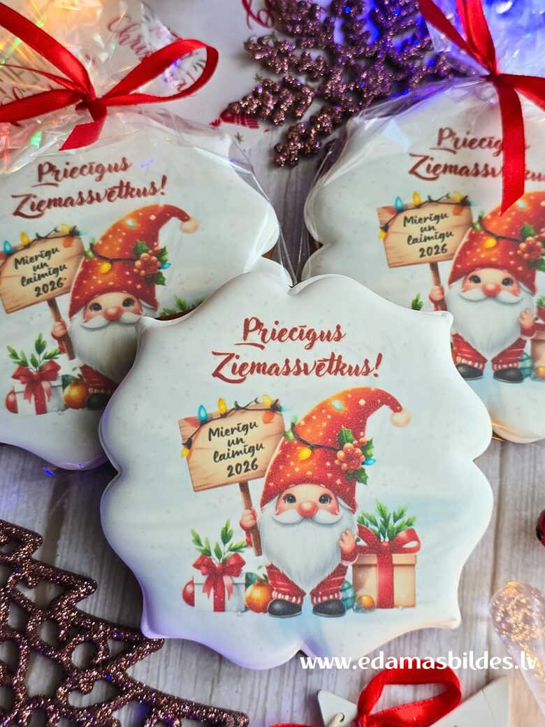 Mājas ingvera cepums "Mierīgu un laimīgu 2026"